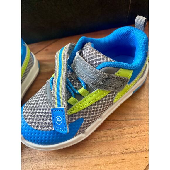 Stride Rite Memory Foam Kids Athletic Sneakers Mesh Breathable Running Shoes - Picture 9 of 9